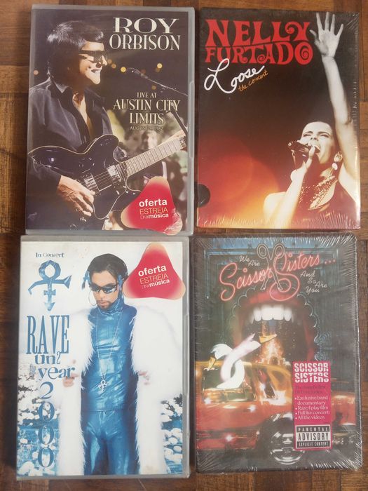 Conjunto de Dvds Musicais.Originais,Unitarios.