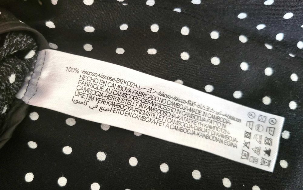 Zara spódnicospodnie czarne w białe groszki polka dots jak nowe XS 34