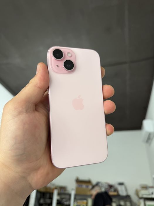 Apple iphone 15 128 gb 92% айфон 15 рожевий фіз сім