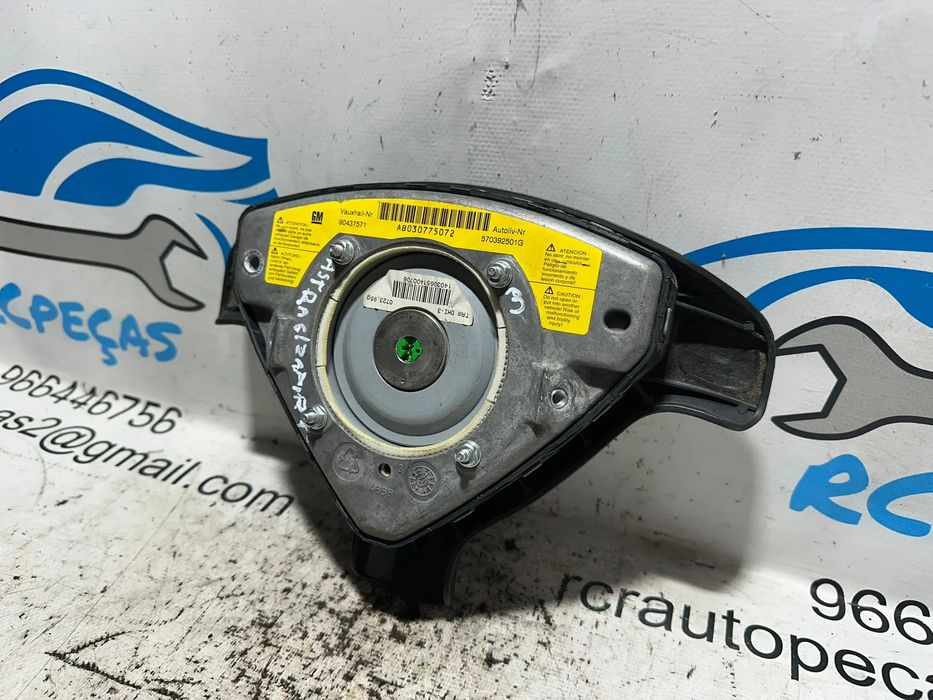 Airbag Volante Condutor GM Opel Astra Zafira 90437571 1998 - 2005