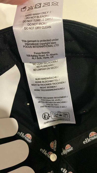 Boné Ellesse Notre Cor Preto Tamanho Único