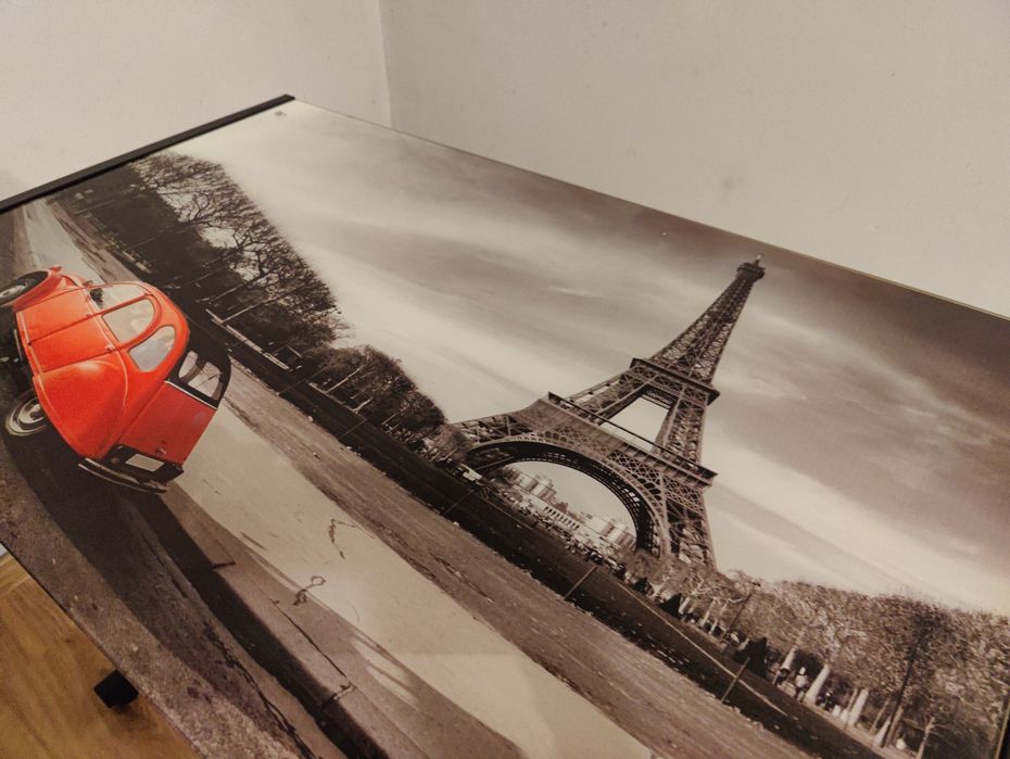 Biurko metalowe szklany blat