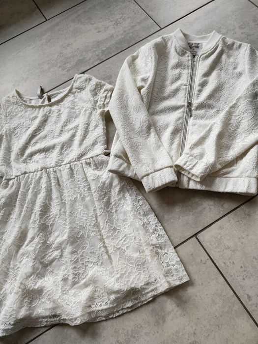 Sukienka koronkowa i elegancka bluza na komunię i inne uroczystości