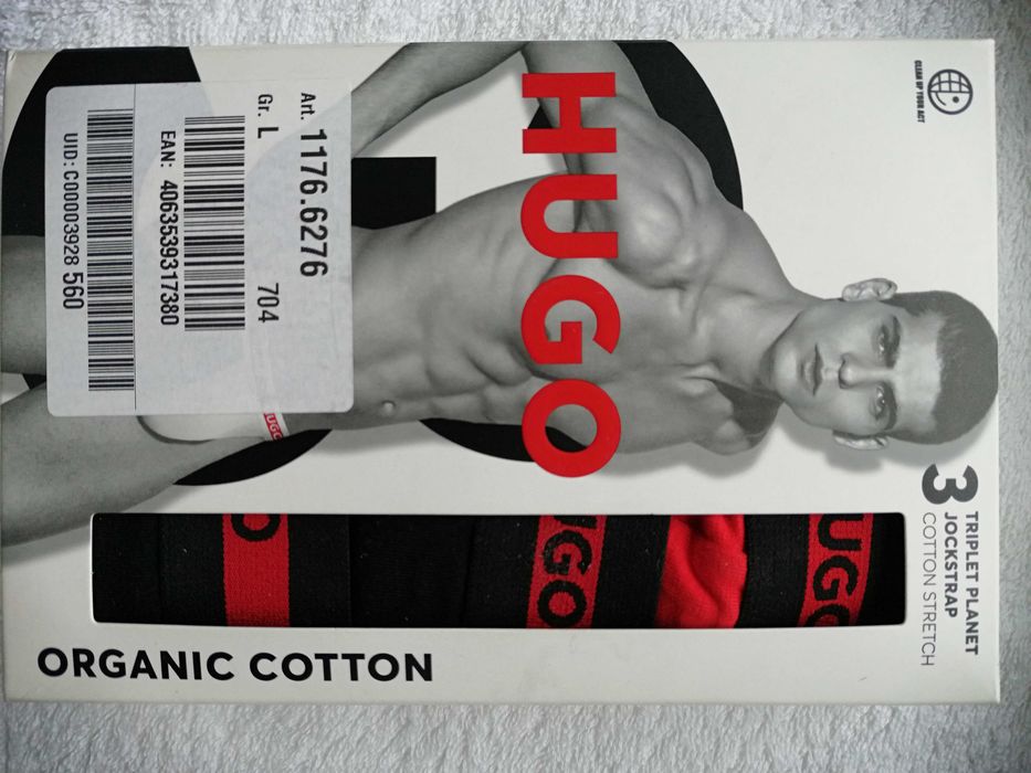 1 sztuka/ para HUGO jockstrap rozm L czarne NOWE