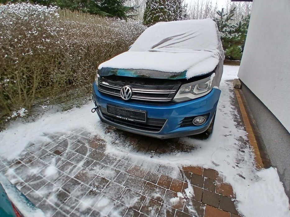 VW TIGUAN I 1 LIFT 11-16 Zderzak Przód  Przedni spryski 6xPDC LA5J