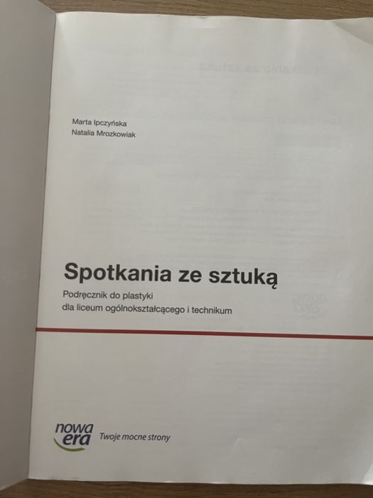 Podręcznik do plastyki „Spotkania ze sztuką” - liceum i technikum