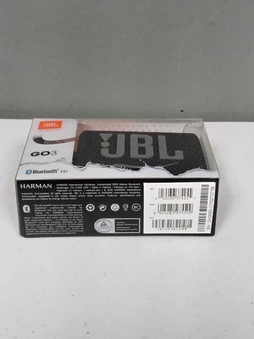 JBL GO 3 – nowy, wodoodporny głośnik Bluetooth, czarny