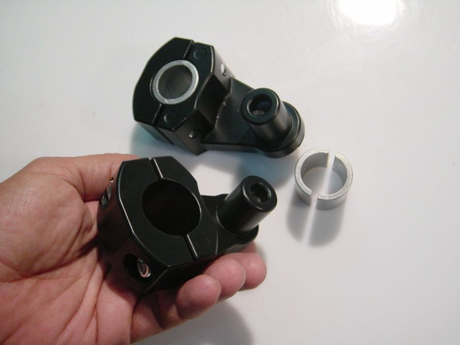 Aumentos / elevadores de guiador em alumínio