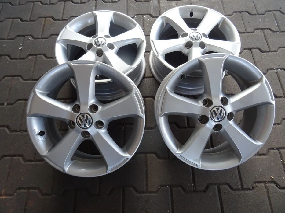 5x100x57 6Jx15 ET40 Volkswagen oryginalne felgi 15