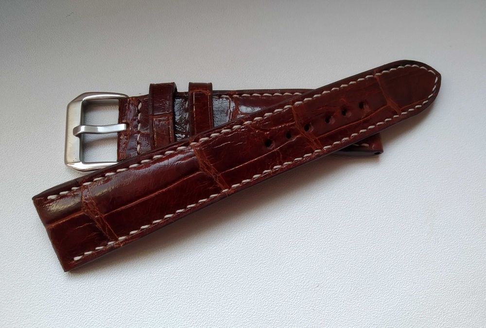 Pasek skórzany do zegarka - 20 /18 mm - skóra naturalna