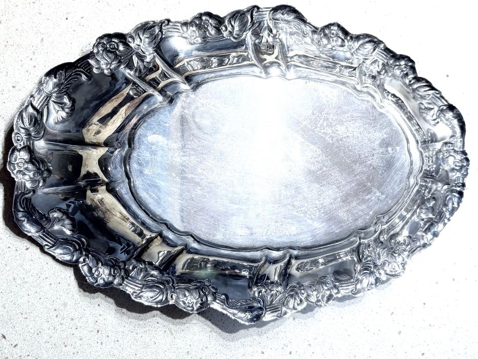 Lindas taças ovais antigas com banho em prata inglesa e espanhola