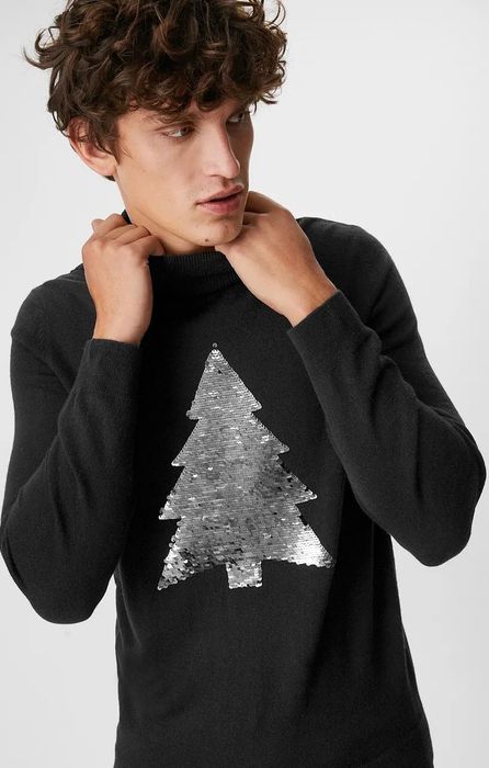 Новий гольф C&A. Розмір Л. Новорічний принт.