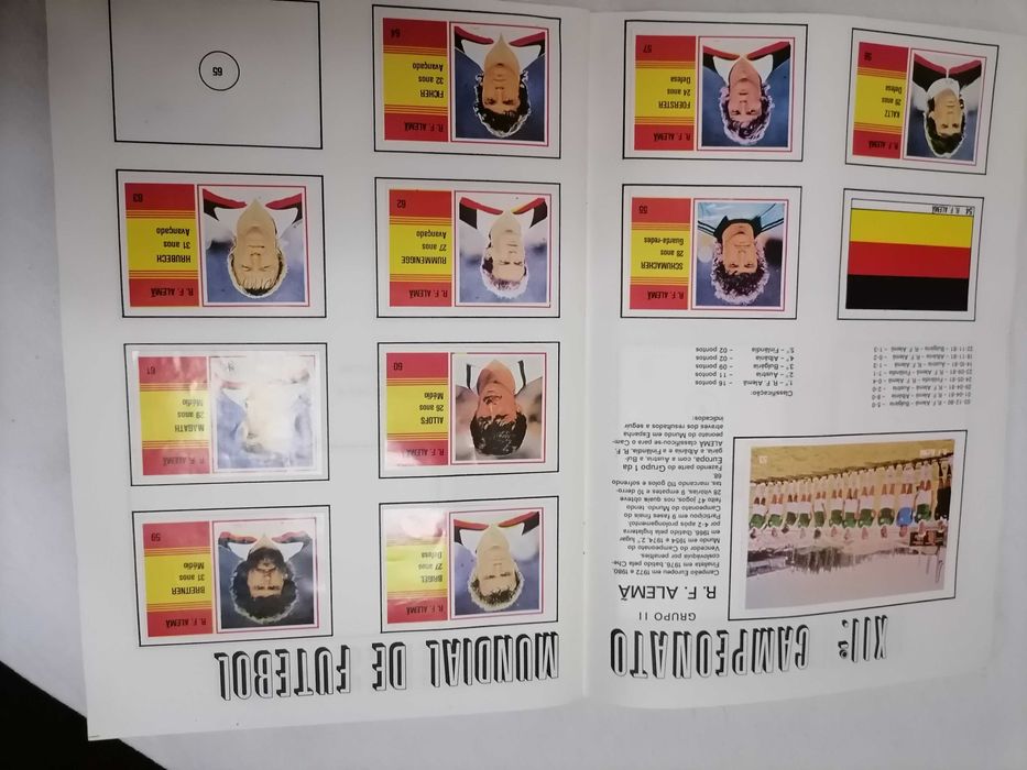 Caderneta Cromos XXII Campeonato do Mundo de Futebol 1982 c/MARADONA Sorcácius