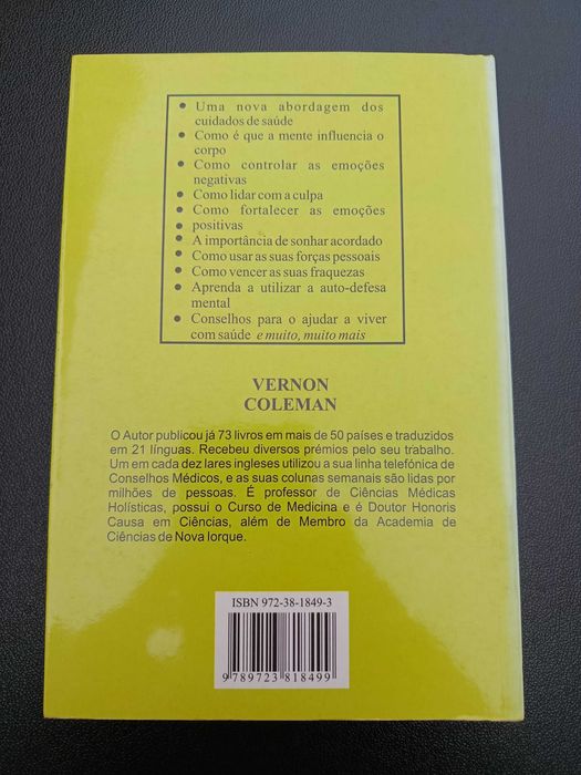 Livro "O Poder da Mente", de Vernon Coleman