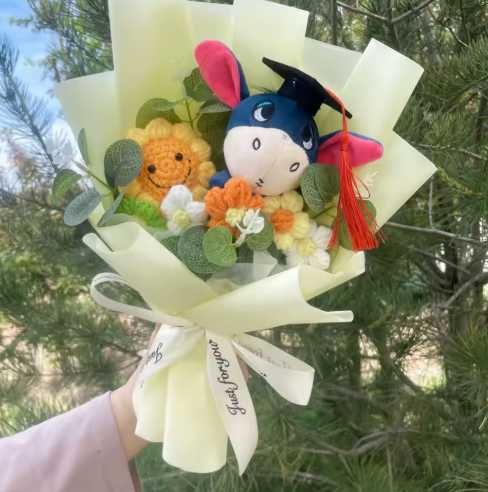 Bouquet de flores artificiais do urso poh/ da disney NOVO ENVIO GRÁTIS