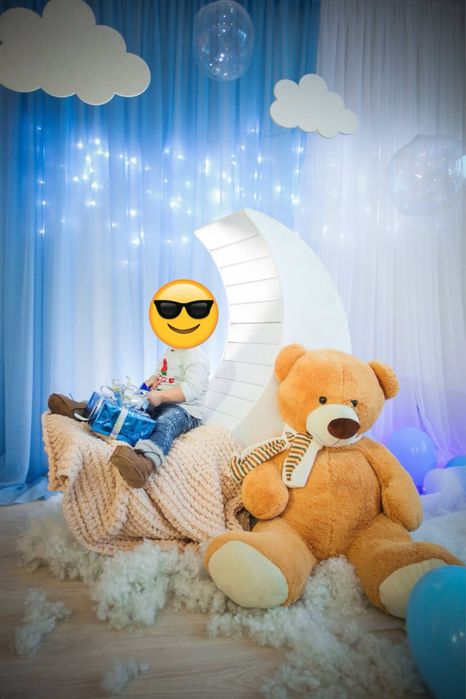 Реквізит для дитячоі фотосесіі , місяць для новорічноі фотосесіі