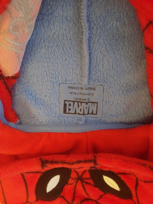 Ubranko/strój Spiderman Marvel roz.74cm, 6-9miesięcy