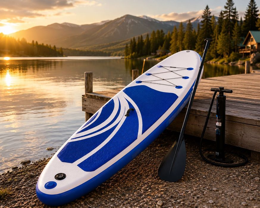 Deska Sup Paddle Board do Pływania Pompowana Standu Up + Akcesoria 320 cm
