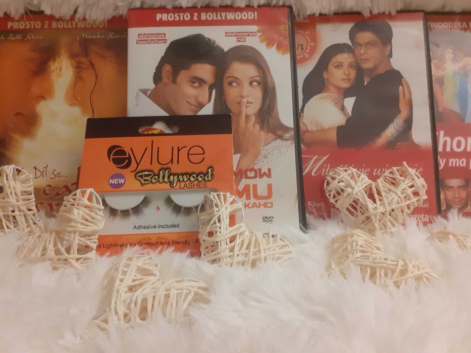 Zestaw sztuczne rzęsy & filmy Bollywood