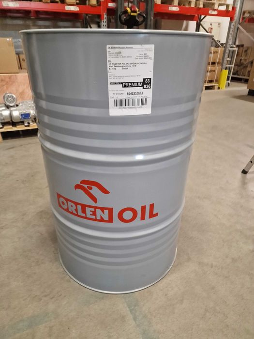 Stalowa beczka 205l po oleju kompletna