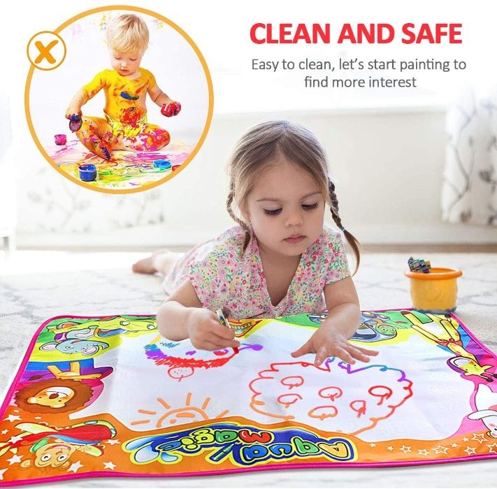 Tapete de Agua Jogos para criança com acessórios 87 x 57 cm Natal