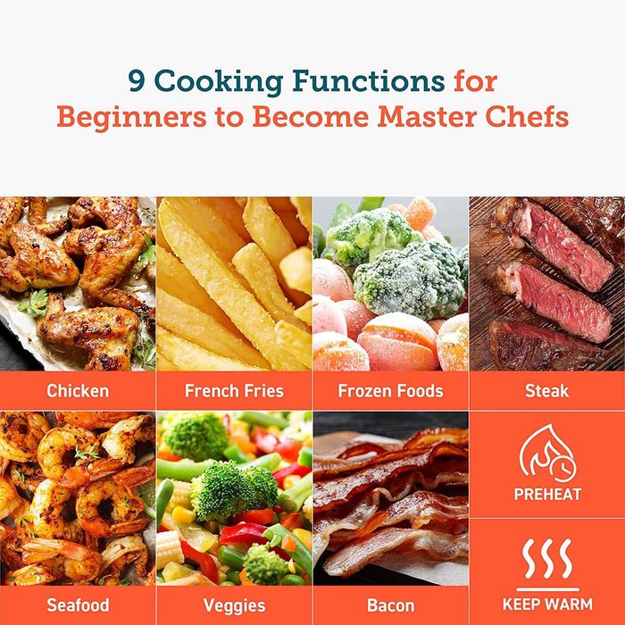 аерогриль фритюр Аерофритюрниця COSORI, 5 Qt, аерофритюрниця 9-в-1,