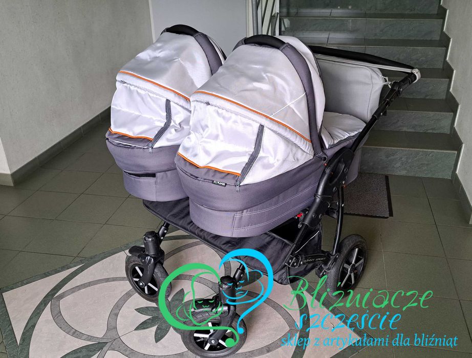 Wózek dla bliźniąt 2w1 KOMIS