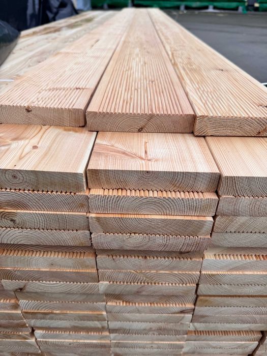 Deska tarasowa modrzew 27x145  klasa AB