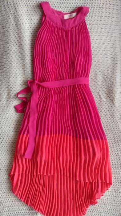 Ted Baker sukienka plisowana r. 116, 122, 128 różowa wizytowa wesela i
