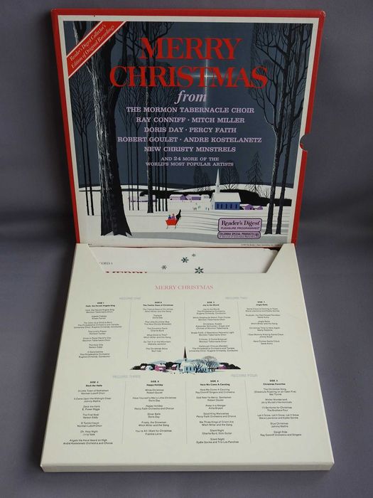 Various ‎Merry Christmas LP 1969 4 пластинки USA рождественская музыка