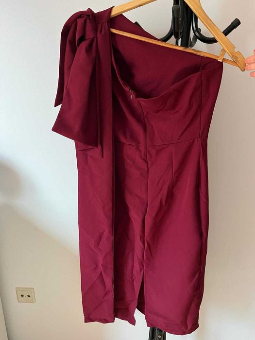 Vestido bordeaux cerimónia