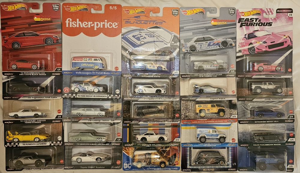 Hotwheels variáveis, miniaturas
