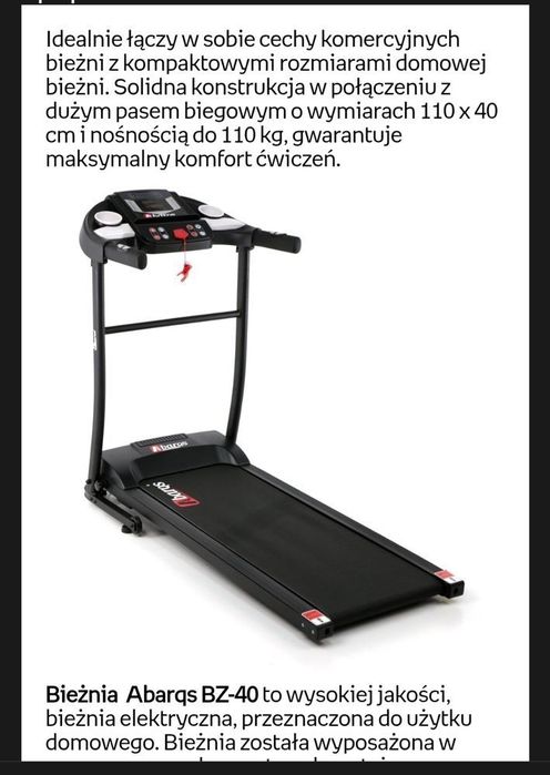 Bieżnia elektryczna !!!cena do końca tygodnia!!!