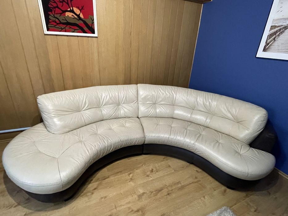 Piekna sofa- SKÓRA NATURALNA ~3m