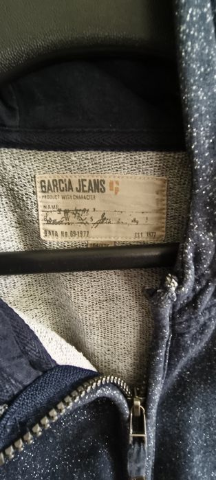 Bluza dziewczęca Garcia Jeans zamek kaptur 158