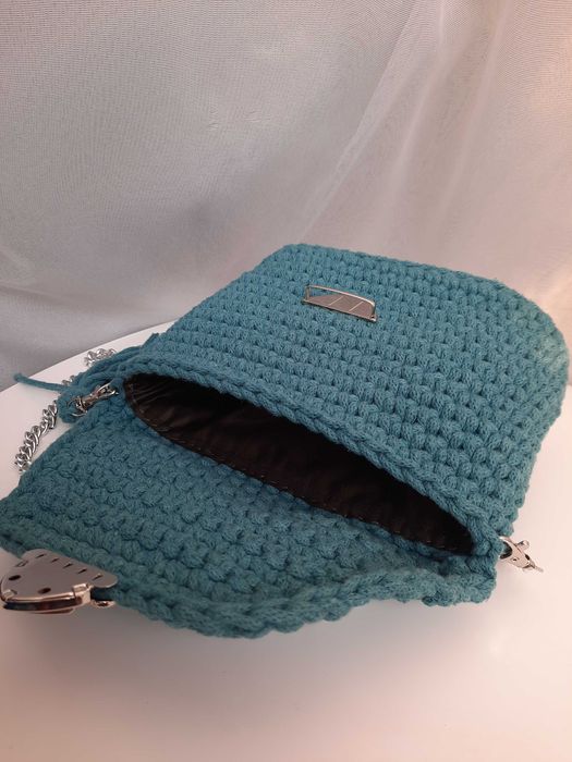 Torebka handmade ze sznurka bawełnianego