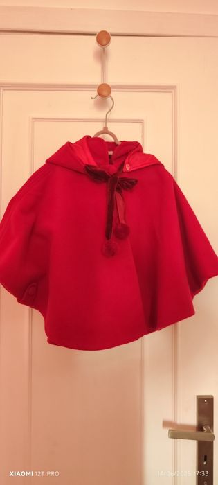 Capa / Poncho fazenda vermelha