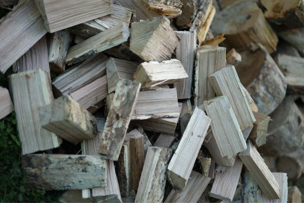 Drewno opał suche łupane pocięte