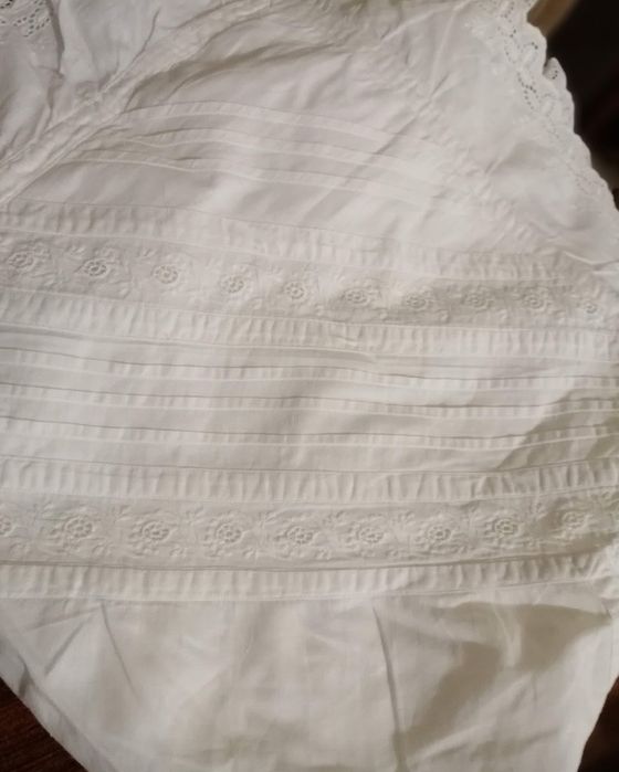 Fronha antiga. Travesseiro. Tiras croché