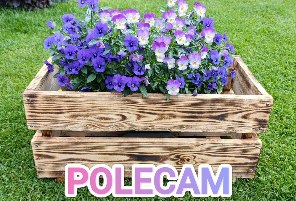 Drewniana skrzynia ogrodowa, donica z drewna taras - balkon POLECAM