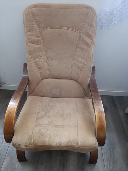 Fotel oddam beż brąz