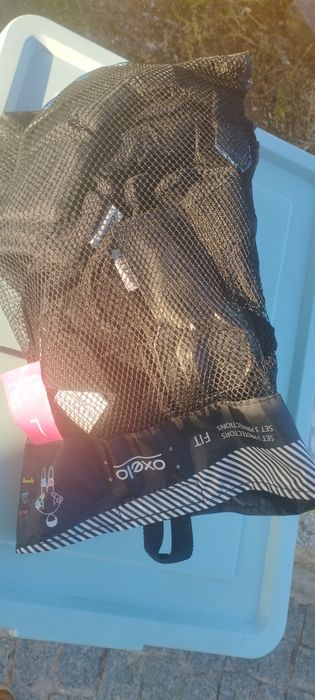 Kit Proteções Patins / Skate / Trotinete Oxelo FIT - Tamanho L (Como Novo)