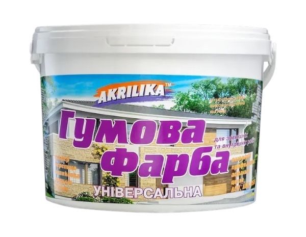 Краска для фасадов крыш, универсальная, резиновая, для уликов