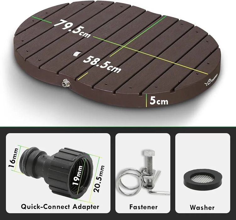 Prysznic ogrodowy fontanna 4m