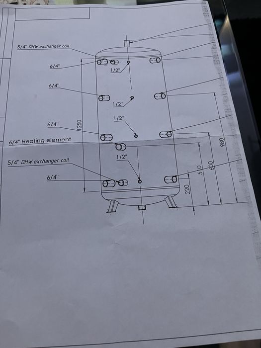Wymiennik ciepła 400 litrów