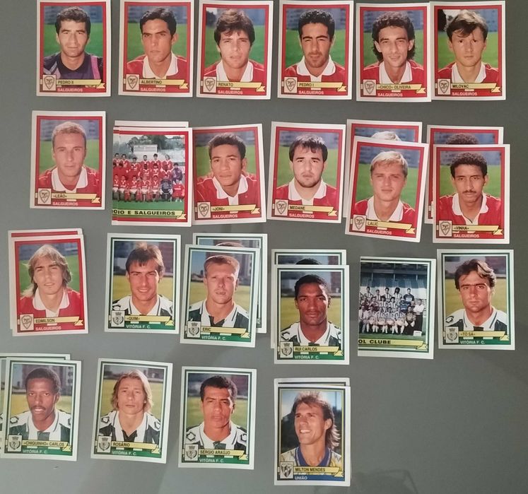 Lotes de cromos "Futebol 94/95" (listas na última foto)