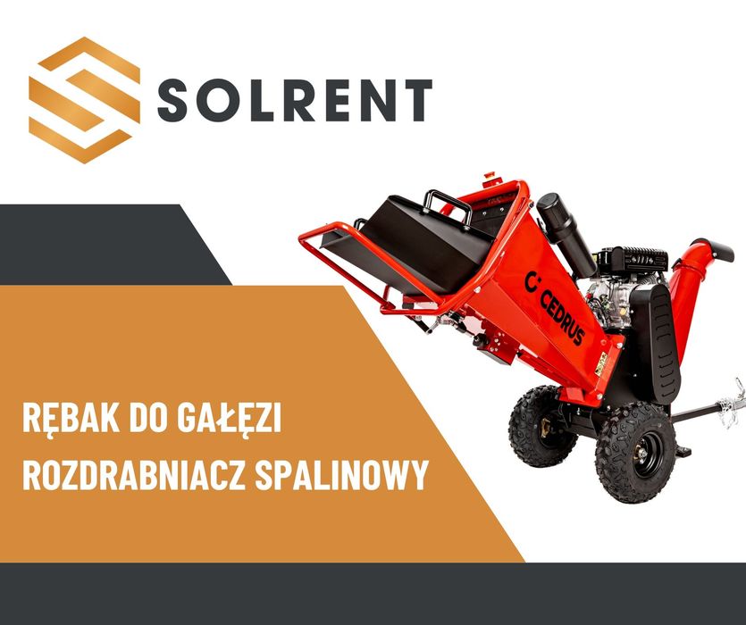 Wynajem ROZDRABNIACZ Spalinowy RĘBAK do gałęzi 100 mm CEDRUS RB02 Pro