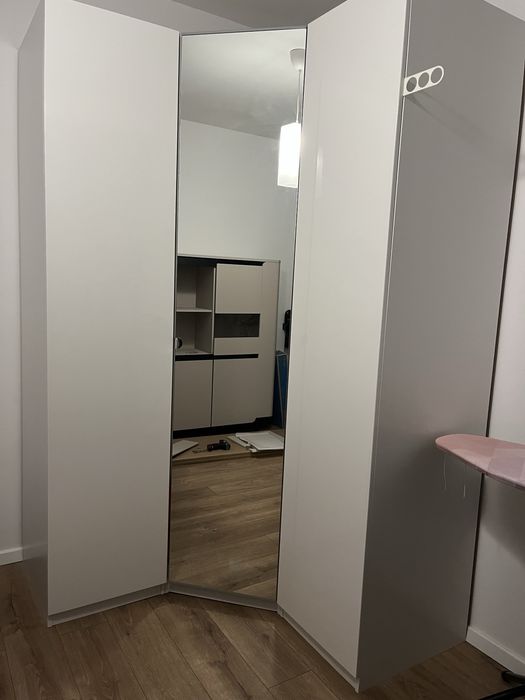 Drzwi szafa pax ikea białe połysk Fardal