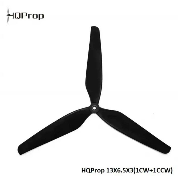 Пропелери HQProp 13X6.5X3 (1CW+1CCW) Black-Glass Reinforced Nylon