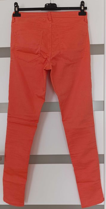 Spodnie CUBUS łososioy denim slim fit dopasowane S/M 38
